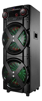 Caixa de Som Torre de Som Amplificada Bluetooth Polyvox TWS Torre XT-2000T 2000W de potência