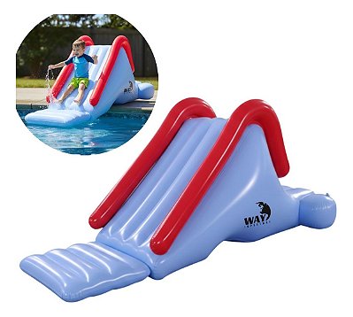 Escorregador Tobogã Inflável Importway Para Piscina Infantil Diversão Refrescante No Verão