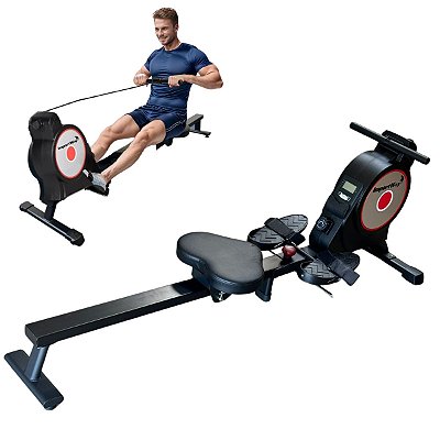 Aparelho Simulador De Remo Dobrável Magnético 8 Níveis de Intensidade Cardio Remador Remada Academia - Importway