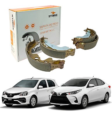 Sapata De Freio J2 Etios Yaris 1.3 / 1.4 / 1.5 Original Starke