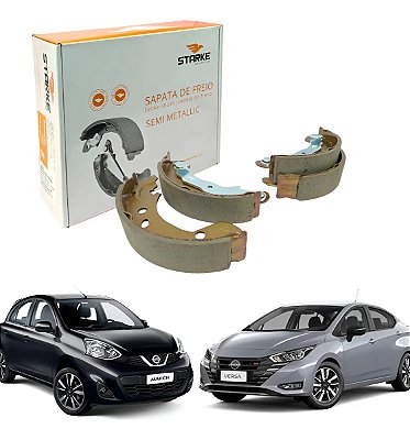 Sapata De Freio March Versa 1.0 / 1.6 16v 2011 Em Diante Original Starke