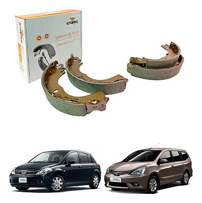 Sapata De Freio Grand Livina Tiida 1.8 16v 2007 Em Diante Original Starke