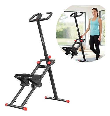 Simulador Elíptico Fitness Multifuncional Ajustável Para Caminhada Escalada Treino Completo Em Casa