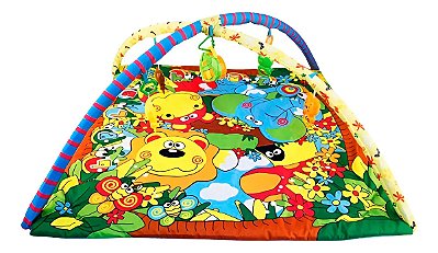 Tapete Infantil Musical Para Bebê Com Móbile 5 Brinquedos Estímulo Sensorial E Desenvolvimento