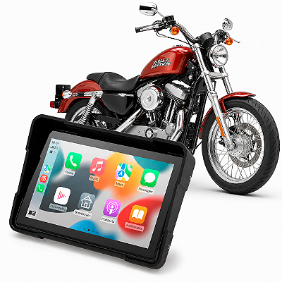 Multimídia Motos 5 Polegadas Harley-Davidson Sportster S 2021-2026 Carplay Android Auto Bluetooth Sem Fio À Prova D’água