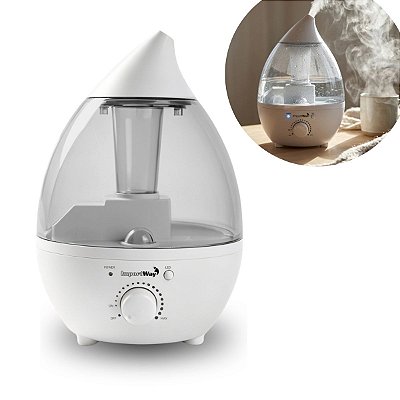 Umidificador De Ar Ambiente 1,3l Bivolt Ideal Para Quarto Sala Escritório E Clima Seco