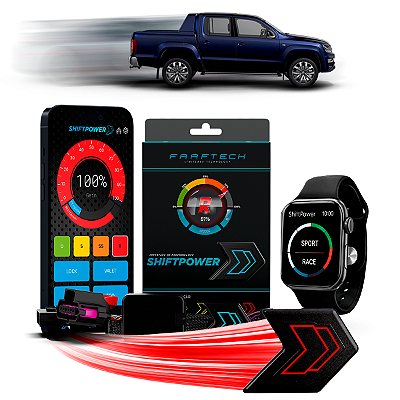 Shiftpower Chip Acelerador Tira Atraso Pedal Amarok 2010 até 2026 FT-SP10+ Carplay e Android Auto Apple Watch Faaftech