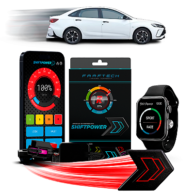Shiftpower Chip Acelerador Cruze 2017 até 2024 FT-SP23+ Carplay e Android Auto Apple Watch App Bluetooth Pedal Faaftech