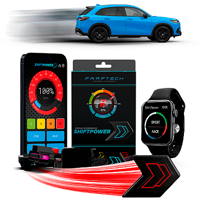 Shiftpower Chip Acelerador Tira Atraso Pedal HR-V 2014 até 2026 FT-SP20+ Carplay e Android Auto Apple Watch Faaftech