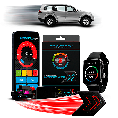 Shiftpower Chip Acelerador Tira Atraso Pedal Dakar 2009 até 2019 FT-SP08+ Carplay e Android Auto Apple Watch Faaftech