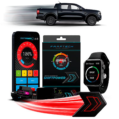 Shiftpower Chip Acelerador Tira Atraso Pedal Carplay e Android Auto Apple Watch Ranger 2013 até 2026 FT-SP04+ Faaftech