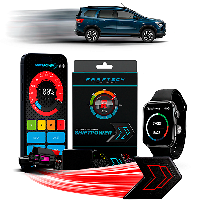 Shiftpower Chip Acelerador Tira Atraso Pedal Spin 2013 até 2027 FT-SP05+ Carplay e Android Auto Apple Watch Faaftech