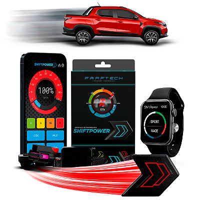Shiftpower Chip Acelerador Tira Atraso Pedal Strada 2021 até 2026 FT-SP02+ Carplay e Android Auto Apple Watch Faaftech