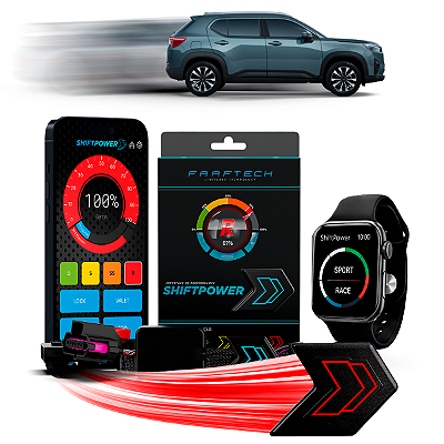 Shiftpower Chip Acelerador Tira Atraso Pedal Carplay e Android Auto Apple Watch WR-V 2017 até 2026 FT-SP20+ Faaftech
