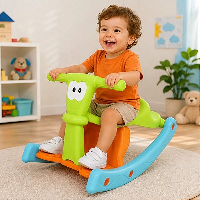 Playground Gangorra E Cadeirinha Infantil 2 Em 1 Ideal Para Quintal Quarto E Brinquedoteca Importway