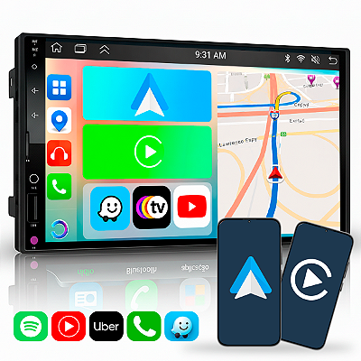 Central Multimídia MP5 Automotivo RS-7007 BR 7" Bluetooth USB com CarPlay e Android Auto Sem Fio - Roadstar