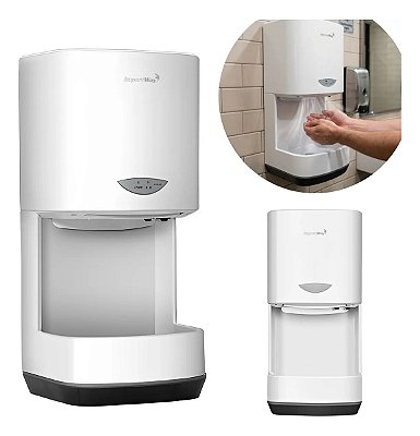 Secador De Mãos Automático Profissional Branco 220v 1200w Com Sensor Ideal Para Banheiros Comerciais Importway