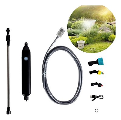 Mangueira Pulverizadora Elétrica Completa Para Pulverizador Agrícola Jardim Horta E Pequenas Lavouras