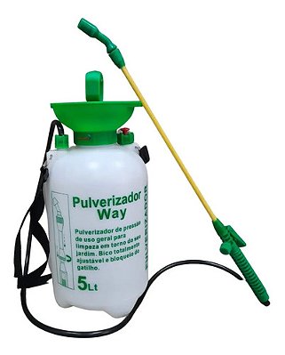 Pulverizador Manual 5 Litros Com Pressão Acumulada Para Jardim Horta Lava Car E Agricultura Importway