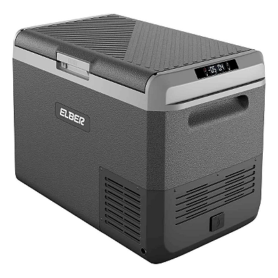 Geladeira Portátil Day2Day 50L 12V 24V Compressor Freezer Bluetooth Para Caminhão Motorhome Camping Barco Trailer Elber