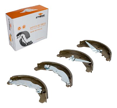 Sapata Freio Mobi Palio Siena Uno Way 1.0 1.3 1.4 1.5 1.6 1.8 2016 Em Diante Starke Sistema Ate 185x30mm
