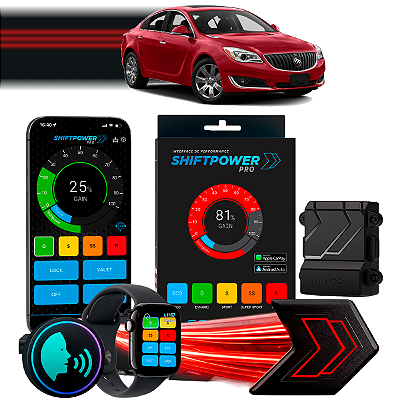 ShiftPower PRO Faaftech Chip Módulo Pedal Acelerador Eletrônico Controle Voz CarPlay Android Auto Buick Regal 2011/2017