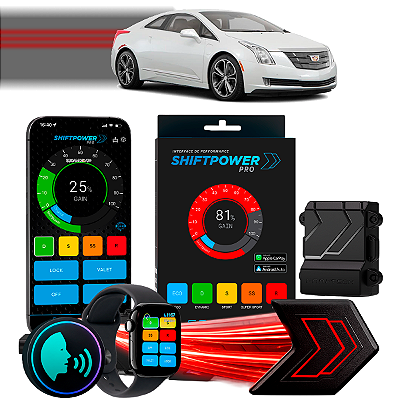 ShiftPower PRO Faaftech Chip Módulo Pedal Acelerador Eletrônico Controle Voz CarPlay Android Auto Cadillac ELR 2014/2016