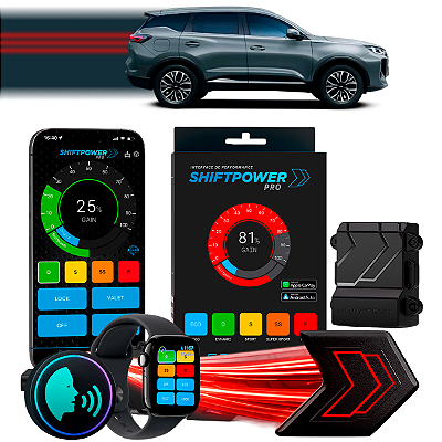 ShiftPower PRO Faaftech Chip Módulo Pedal Acelerador Controle Voz CarPlay Android Auto Chery Tiggo 7 Pro 2022/2027