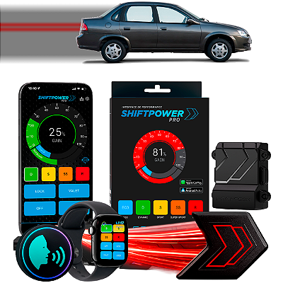 ShiftPower PRO Faaftech Chip Módulo Pedal Acelerador Controle Voz CarPlay Android Auto Chevrolet Classic 2009/2016