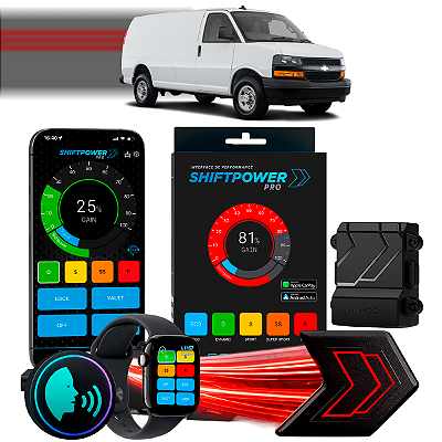 ShiftPower PRO Faaftech Chip Módulo Pedal Acelerador Eletrônico Controle Voz CarPlay AndroidAuto Chevrolet Express 07/22