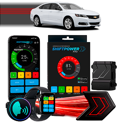 ShiftPower PRO Faaftech Chip Módulo Pedal Acelerador Eletrônico Controle Voz CarPlay Android Auto Chevrolet Impala 14/20