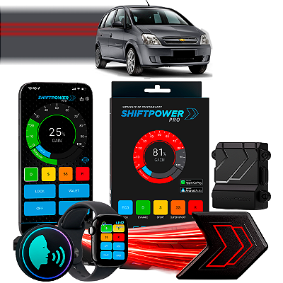 ShiftPower PRO Faaftech Chip Módulo Pedal Acelerador Eletrônico Controle Voz CarPlay Android Auto Chevrolet Meriva 01/12