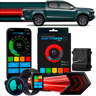 ShiftPower PRO Faaftech Chip Módulo Pedal Acelerador Eletrônico Controle Voz CarPlay AndroidAuto Chevrolet S10 2007/2026