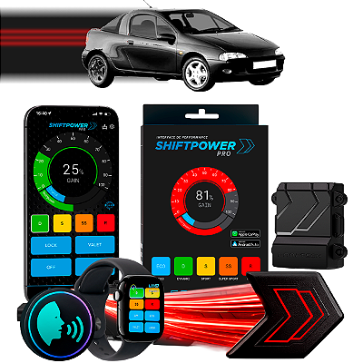 ShiftPower PRO Faaftech Chip Módulo Pedal Acelerador Eletrônico Controle Voz CarPlay AndroidAuto Chevrolet Tigra 94/2000