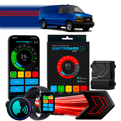 ShiftPower PRO Faaftech Chip Módulo Pedal Acelerador Eletrônico Controle Voz CarPlay Android Auto GMC Savana 2006/2020