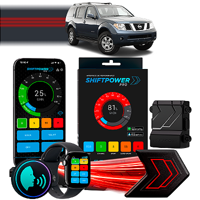 ShiftPower PRO Faaftech Chip Módulo Pedal Acelerador Eletrônico Controle Voz CarPlay AndroidAuto Nissan Pathfinder 05/12