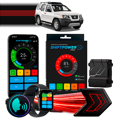 ShiftPower PRO Faaftech Chip Módulo Pedal Acelerador Eletrônico Controle Voz CarPlay Android Auto Nissan X-Terra 2005/15