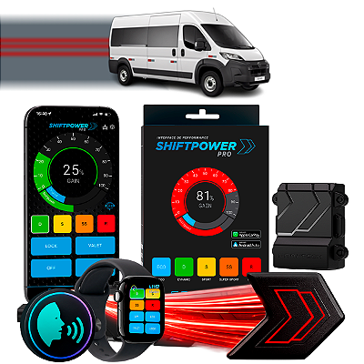 ShiftPower PRO Faaftech Chip Módulo Pedal Acelerador Controle Voz CarPlay Android Auto Peugeot Partner Rapid 2023/2026