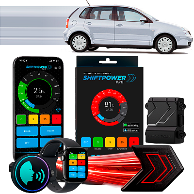 ShiftPower PRO Faaftech Chip Módulo Pedal Acelerador Eletrônico Controle Voz CarPlay Android Auto Volkswagen Polo 02/14