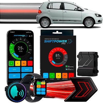 ShiftPower PRO Faaftech Chip Módulo Pedal Acelerador Eletrônico Controle Voz CarPlay Android Auto Volkswagen Fox 2003/22