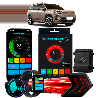 ShiftPower PRO Faaftech Chip Módulo Pedal Acelerador Eletrônico Controle Voz CarPlay Android Auto GAC Aion V 2026