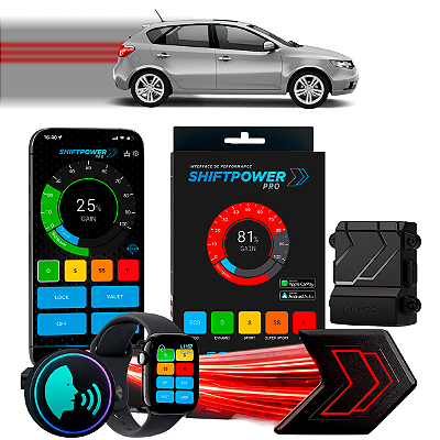 ShiftPower PRO Faaftech Chip Módulo Pedal Acelerador Eletrônico Controle Voz CarPlay Android Auto Kia Forte 5 2013/2018