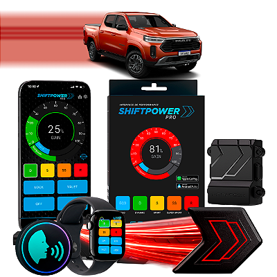 ShiftPower PRO Faaftech Chip Módulo Pedal Acelerador Eletrônico Controle Voz CarPlay Android Auto Ram Dakota 2026