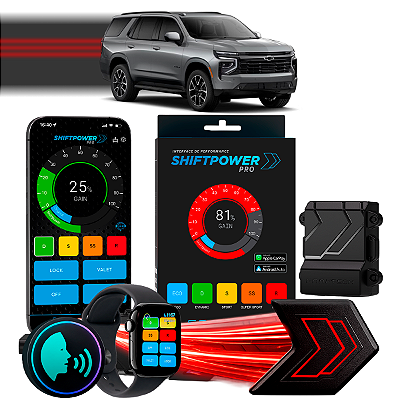 ShiftPower PRO Faaftech Chip Módulo Pedal Acelerador Eletrônico Controle Voz CarPlay Android Auto Chevrolet Tahoe 21/26
