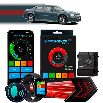 ShiftPower PRO Faaftech Chip Módulo Pedal Acelerador Eletrônico Controle Voz CarPlay Android Auto Chrysler 300C 2007/20