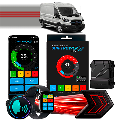 ShiftPower PRO Faaftech Chip Módulo Pedal Acelerador Eletrônico Controle Voz CarPlay Android Auto Ford E-Transit 2022/26