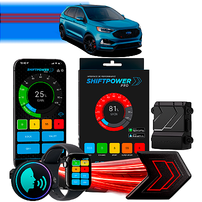 ShiftPower PRO Faaftech Chip Módulo Pedal Acelerador Eletrônico Controle Voz CarPlay Android Auto Ford Edge 2011/2024