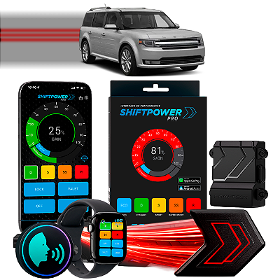 ShiftPower PRO Faaftech Chip Módulo Pedal Acelerador Eletrônico Controle Voz CarPlay Android Auto Ford Flex 2013/2019
