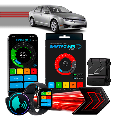 ShiftPower PRO Faaftech Chip Módulo Pedal Acelerador Eletrônico Controle Voz CarPlay Android Auto Ford Fusion 2010/2020