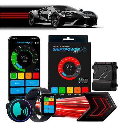 ShiftPower PRO Faaftech Chip Módulo Pedal Acelerador Eletrônico Controle Voz CarPlay Android Auto Ford GT 2017/2020